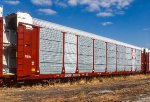 BNSF 300178, 89-ft Bi-Level Autorack car NEW at BRC Clearing Yard